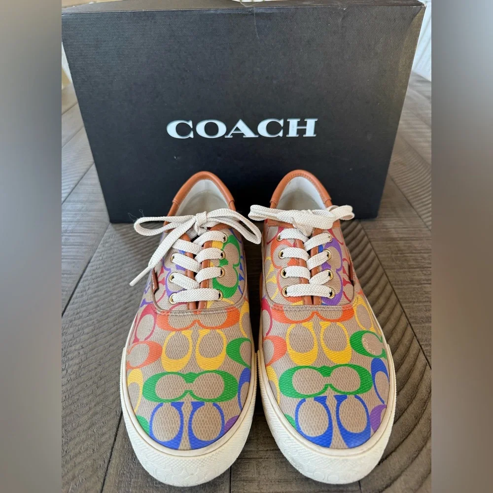 Coach Citysole Skate Lace-Up Sneakers Multicolor Women’s Size 9 B